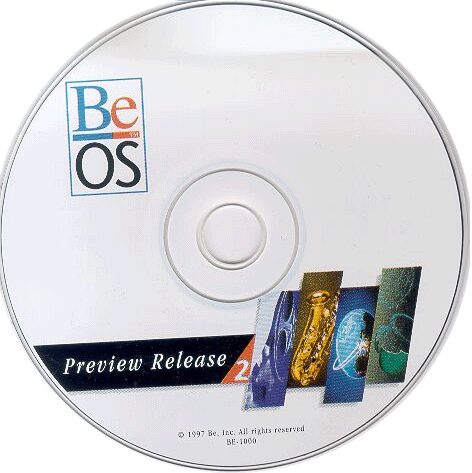 BeOS Preview Release 2 CD