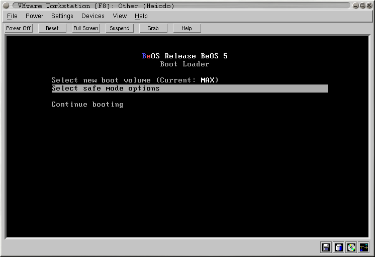 BeOS R5 in VMWare 3.0 [1]