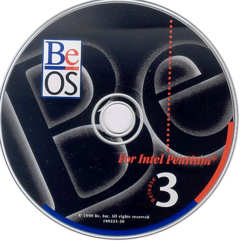 BeOS Release 3 CD